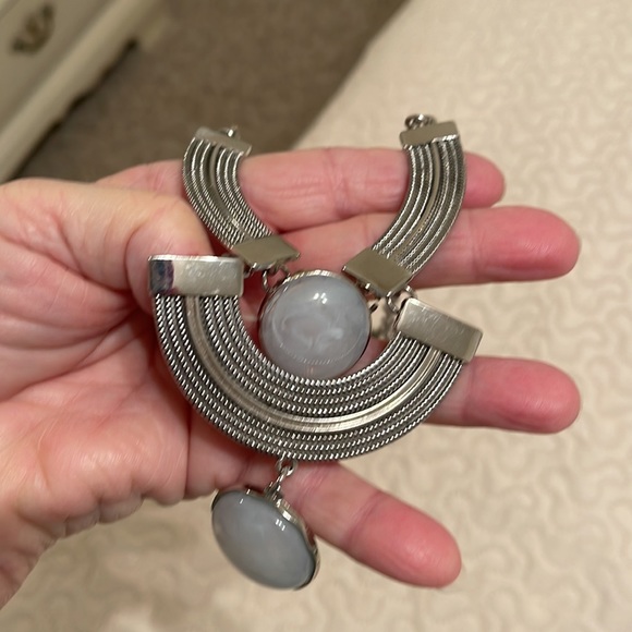 Set of Three Silver Tone Necklaces - Picture 2 of 13